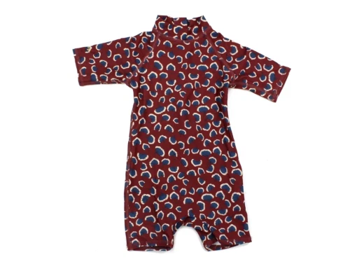 Soft Gallery badedragt Rey russet brown aop coral